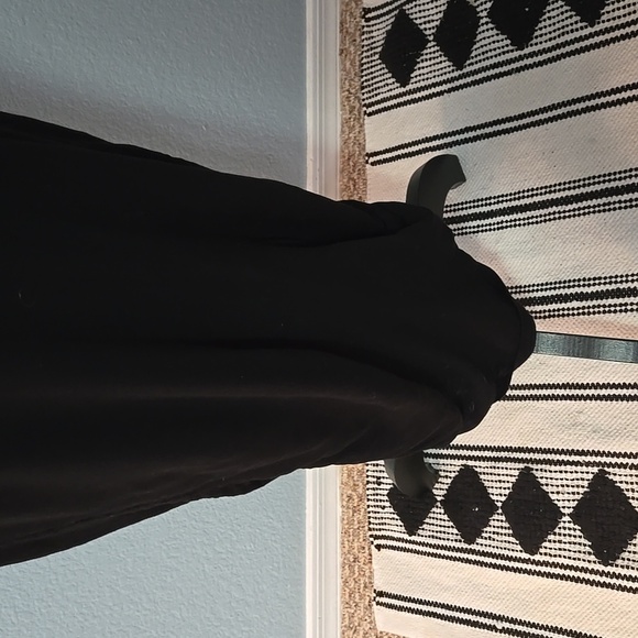 ALICE + OLIVIA Base Black Sleeveless Dress Silk Blouson Top Hem Ruchinfg Sz SM - Picture 4 of 16